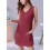 V Neck Sleeveless Sundresses Wine Red S 6