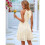 Sleeveless Backless Ruffle Dress Apricot S 8