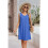Sommar Beach Vacation Dress för Damer Mörkblå M 5