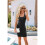 Scoop Neck Summer Dresses Black XL 6