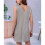 V Neck Sleeveless Sundresses Light Grey M 3