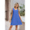 Sommar Beach Vacation Dress för Damer Mörkblå M 2