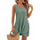 Dam Strandmode Twisted Dress Grön M 2