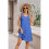 Sommar Beach Vacation Dress för Damer Mörkblå M 3