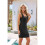 Scoop Neck Summer Dresses Black XL 3