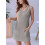 V Neck Sleeveless Sundresses Light Grey M 6