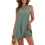Dam Strandmode Twisted Dress Grön M 3