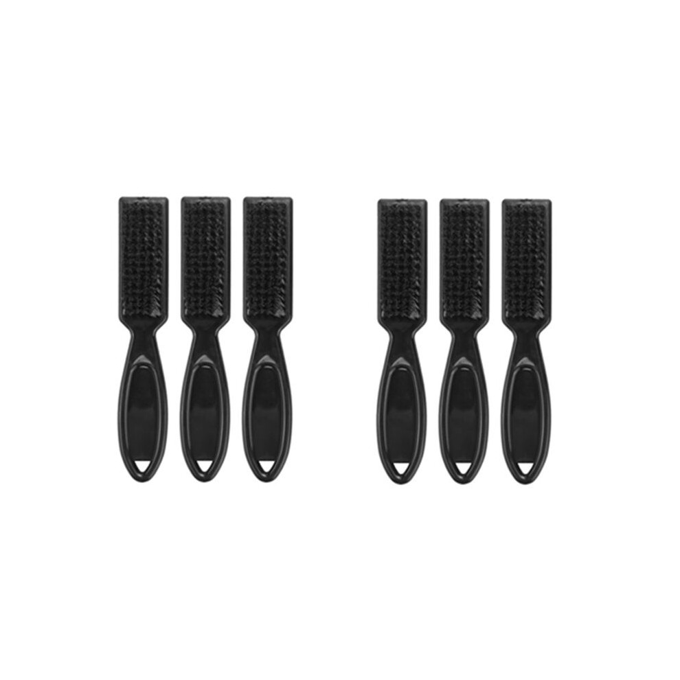 6Pcs Fade Brush Comb Scissors Cleaning Brush Barber Shop Skin Fade Vintage Oil  Shape Carving Cleaning Brush