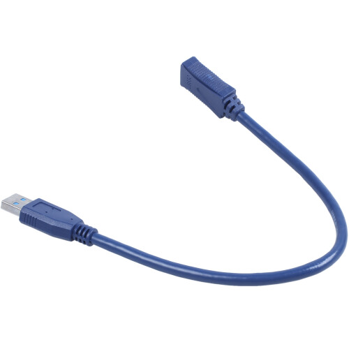 Cabo de ExtensãO Do Conector USB 3.0 Macho para Macho F/M Tipo um Azul 30Cm