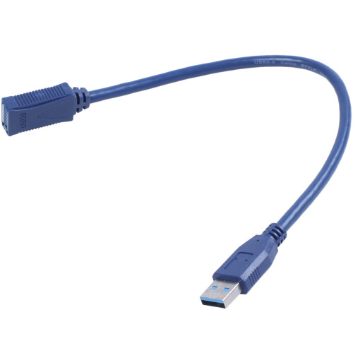 Cabo de ExtensãO Do Conector USB 3.0 Macho para Macho F/M Tipo um Azul 30Cm 1