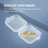 50Packs Small Clear Plastic Storage Containers,Mixed Empty , Case with Lids for Small Items and Other  Projects 3