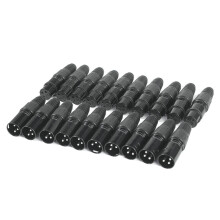 10 Pairs XLR 3 Pin Microphone Audio Cables Plug Connectors Male Female MIC Snake Plug Cable Connectors