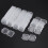 50Packs Small Clear Plastic Storage Containers,Mixed Empty , Case with Lids for Small Items and Other  Projects 8
