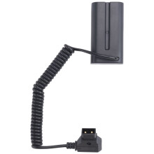 Opgerolde D-Tap Naar L-Serie F550 Batterij Dummy Kabel voor Feelworld/Atomos Shinobi Kleine Hd/Andycine Camera Monitor