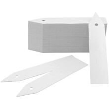200 StüCk Kunststoffetiketten für GäRtnereien, Gartenstecker, Weiß, 10 X 2 Cm