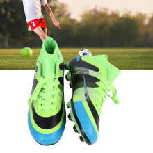 Children's Colorblocked High Top Soccer Shoes for Boys & Girls, Firm Ground