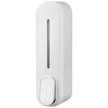 Zeepdispenser Muurbevestiging, 350 Ml Hand Vloeibare Shampoo Douchegel Dispenser voor Badkamer Keuken Kantoor Wit