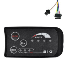 S810 E-Bike-LED-Display-MessgeräT 36 V IP65 UART-Protokoll SM 5+2 PIN für Elektrofahrrad-Elektrofahrrad-MessgeräT