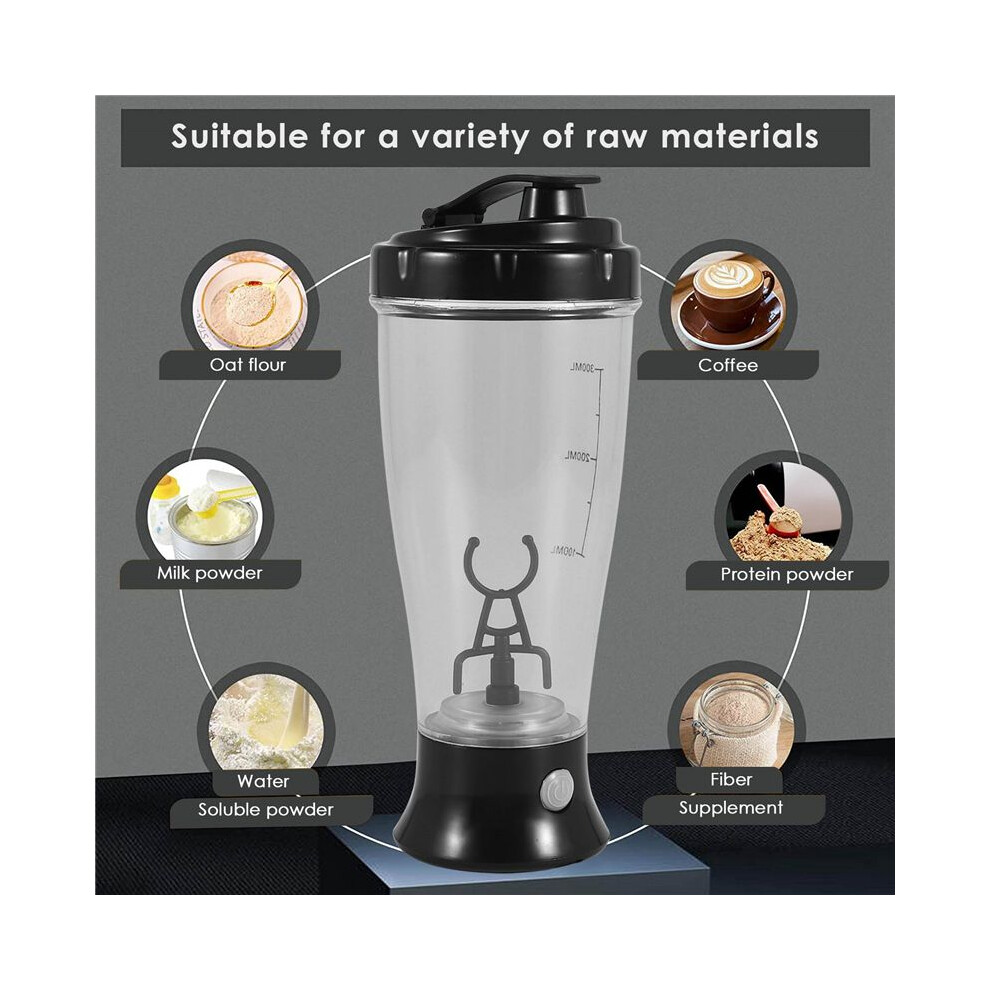300ML Automatic Self Stirring Protein Shaker Bottle Electric Portable Movement Mixing Water Bottle Sports Bottle Gym A