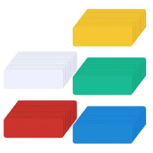 60 Pack Dry Erase Magnetic Labels Magnets Sticker Reusable Magnetic Name Tags Waterproof Magnetic Label Stickers