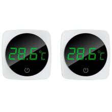 ThermomèTre D'Aquarium 2 PièCes, Capteur de TempéRature PréCis à  0,9 C, le ThermomèTre de RéServoir, éCran Tactile de RafraîChissement 5S HD