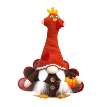 Herfstkabouters Pluche, Handgemaakte Thanksgiving Gloeiende Kalkoen Herfstdecoraties Oogstcadeau, Huiskeuken Decorbenodigdheden B