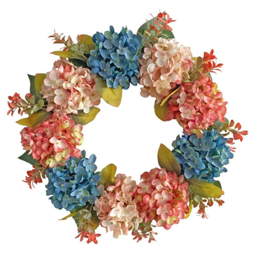 Fall Wreaths for Front Door, Hydrangea Wreath for Wall Window Party Wedding Decor Indoor , Artificial Fall Doors Wreath