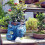 Denim Clothes Pants Resin Flower Pots Creative Jea 4