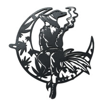Happy Halloween Witch Metallic Wall Decor, Halloween Wall Sign, Happy Halloween Wall Decal Art, Halloween Decoration