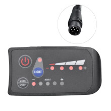 S810 E-Bike Meter LED Display 48V IP65 UART Protocol para Bicicleta EléTrica Medidor de Bicicleta EléTrica 6PIN