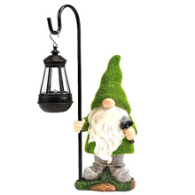 Gartenskulpturen und Statuen Herbstzwerge - Heimdekoration - Gartenzwergstatue mit Solarleuchten - Gartendekoration für Den AußEnbereich