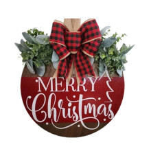 Christmas Welcome Sign for Front Door, Hanging Wooden Welcome Sign Christma Decorations Winter
