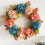Fall Wreaths for Front Door, Hydrangea Wreath for Wall Window Party Wedding Decor Indoor , Artificial Fall Doors Wreath 3