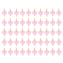 H Herz Liebe Holz Kleidung Foto Papier Klammer Pin  WäScheklammer Postkarte Clips Home Hochzeit Dekoration Briefpapier