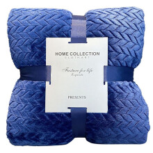 Tarwefluwelen Kleine Deken, Nestmat, Warme Deken, Koraalfluwelen Deken, Verdikte Deken Blauw