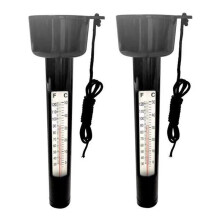 Pack of 2 Outside Garden Pond Floating Water Thermometers 0-50