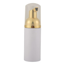 50ML/1.7Oz Foam Bottle with Gold Pump, 6Pcs, Empty Travel Foaming Dispensers for Soap, Shampoo, Gold+White