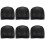 6 Pcs Wig Cap for Wig Making Elastic Dome Mesh Wig Cap Women's Front Lace Wig Black 1