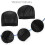 6 Pcs Wig Cap for Wig Making Elastic Dome Mesh Wig Cap Women's Front Lace Wig Black 6