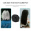 6 Pcs Wig Cap for Wig Making Elastic Dome Mesh Wig Cap Women's Front Lace Wig Black 5