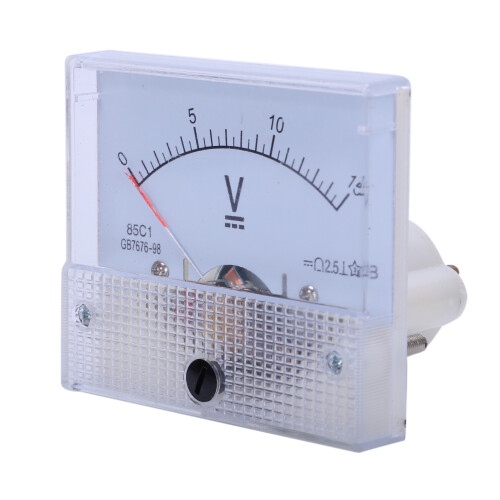 85C1 Fine Tuning Dial Analog Volt Panel Meter Gauge  0-15V 2