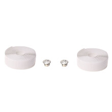 Rennrad Fahrrad Kork Lenkergriff Stab Griffband Lenkerband + 2 Stab Stecker-Weiss
