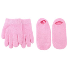 Moisturizing Gel Socks Gloves Set Hands Feet Skin Whitening Care Beauty Spa Treatment Hydrating Cool Soft Cotton Heel Booties Socks for Dry Hard