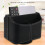 Leather Remote Control Holder,360 Degree  Desk TV Remote Caddy,Bedside Table Organizer for Controller,Media,Mail 5