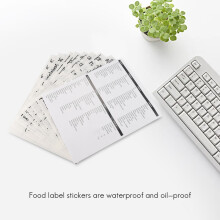 168 STKS Pantry Label Gedrukt Thuis Containers Potten Flessen Tags Waterdichte Transparante Zelfklevende Voedsel Label Stickers