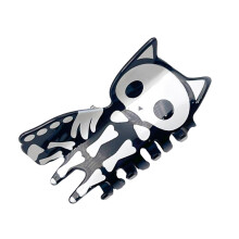 Elegant Side Hair Clip with Cats Designs Delicate Hair-Black