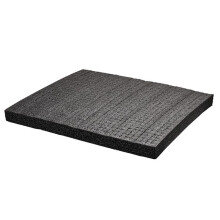 2 Peças 50x30x2cm Separar Inserção de Espuma Corte Forro de Espuma Embalagem Caixa de Ferramentas de Pré-Corte e Caixa Rígida Espuma Preta