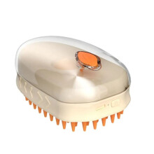 Steamy Pet Brush Ångande Självrengörande Shedding Borste för Hundhår Uppladdningsbar Shedding Borste för Hundhår Ångande A