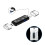 3-In-1 Card Reader with OTG Function Support USB 2.0 /Type C/USB Function Micro-USB Memory Card Black 2