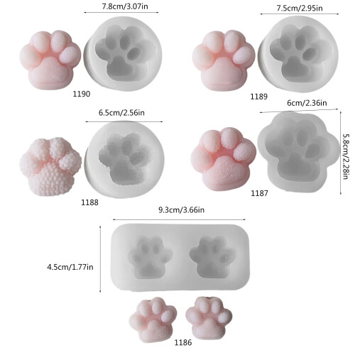 Multipurpose Cats Paws Sturdy Silicone Molds Craft-1190 2